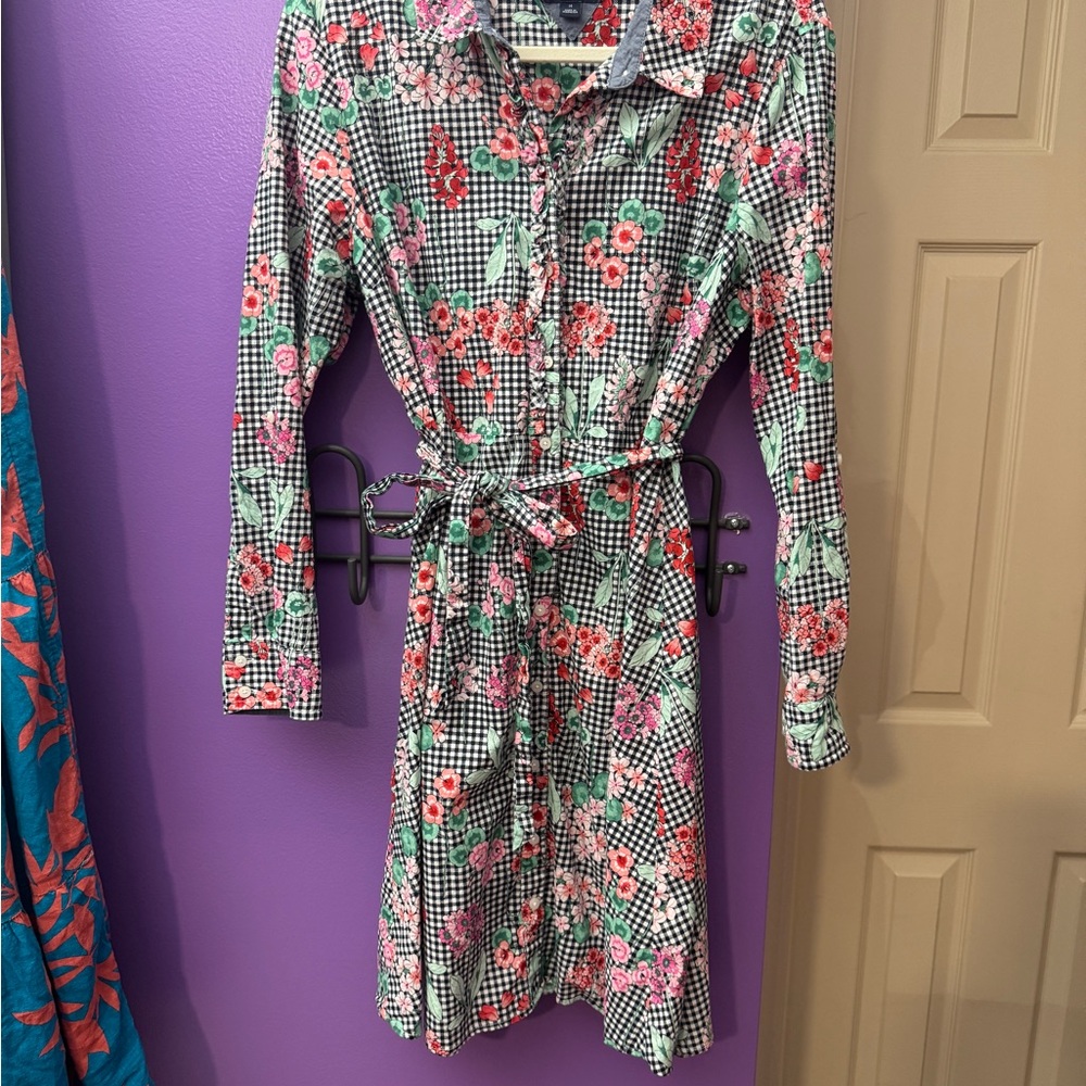 Tommy Hilfiger Pink Long Sleeve Shirt Dress
